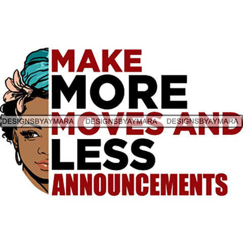 Afro Melanin Popping Life Quotes SVG Cutting Files For Silhouette Cricut and More