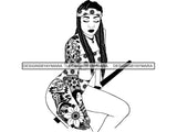 Tattoo Nubian Goddess SVG Files For Cutting