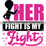 Strong Afro Woman SVG Cancer Survivor Cutting Files For Silhouette Cricut and More
