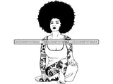 Tattoo Nubian Goddess SVG Files For Cutting