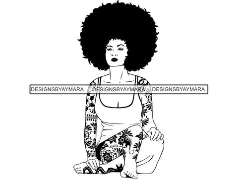 Tattoo Nubian Goddess SVG Files For Cutting