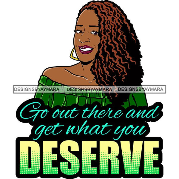 Afro Beautiful Classy Lady Educated Successful Woman Life Quotes SVG Files For Cutting and More!