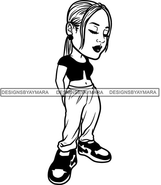 Fashion Girl Afro Woman Melanin Popping Ebony Queen .SVG Cutting Files