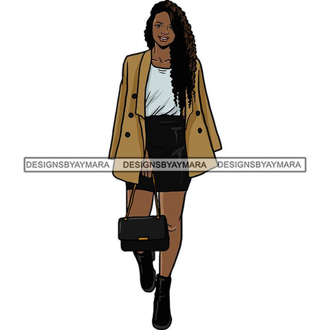 Fashion Diva Glamour Afro Woman Classy Sexy Lady SVG PNG JPG Vector Files For Cutting and More