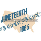 June 19 Juneteenth Emancipation Freedom Holiday African American History  SVG PNG JPG Vector Cutting Files