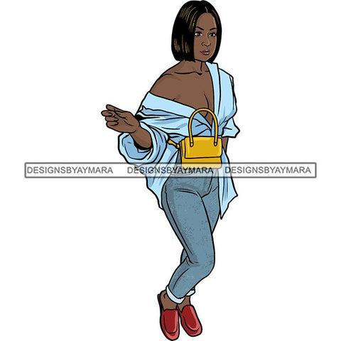 Pretty Woman Summer Fashion Dope Outfits Boss Lady Glamour New Trending .SVG Cut Files
