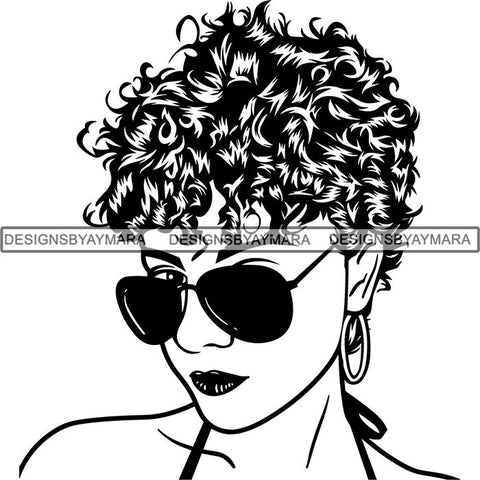 Afro Lady Black Goddess Melanin Dark Latina Morena SVG Files For Cutting and More!