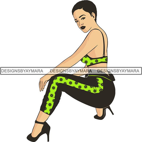 Afro Melanin Popping Dark Latina SVG Cutting Files For Silhouette Cricut and More