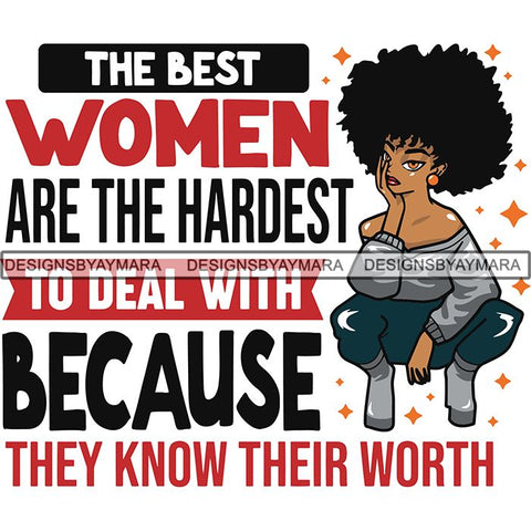 Afro Lola Boss Lady Quotes SVG Cutting Files For Silhouette Cricut and More