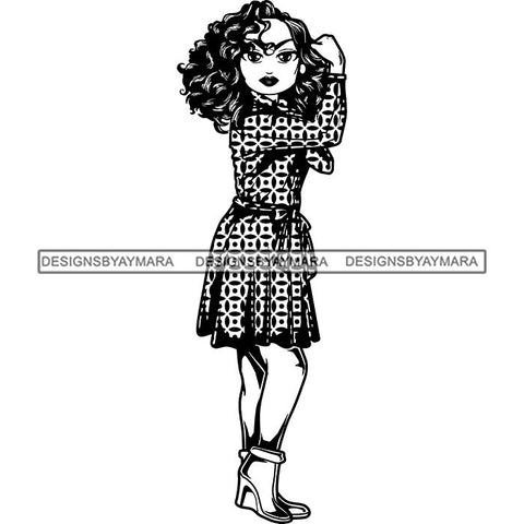 Afro Strong Classy Lola Flexing Believe in Yourself .SVG Cutting Files For Silhouette and Cricut and More!