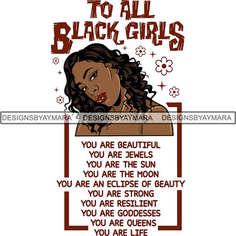 Afro Independent Successful Woman SVG Cutting Files For Silhouette Cricut and More