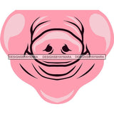 Funny Half Face Cute Designs For Mask Virus Protection SVG Cutting Files