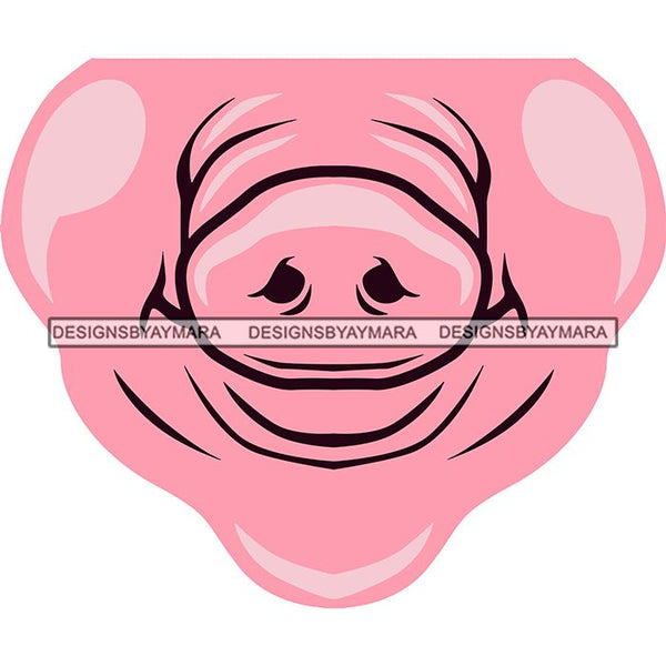 Funny Half Face Cute Designs For Mask Virus Protection SVG Cutting Files