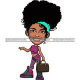 Cute Afro Lola Boss Lady Summer Fashion Dope Diva Glamour .SVG Cutting