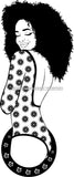 Afro Queen Goddess Melanin Nubian Glamour .SVG Cutting Files For Silhouette and Cricut