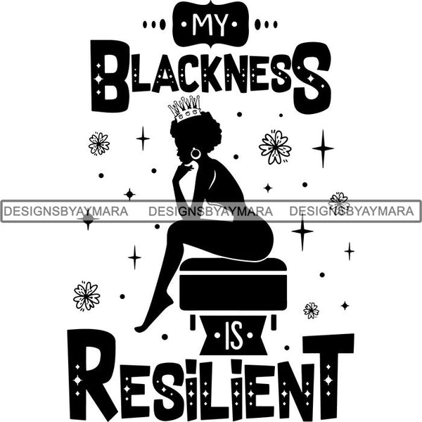 Black Queen Nubian Melanin Quotes .SVG Files For Silhouette and Cricut