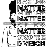 Black Lives Matter Humanity Social Protest Justice Racism Movement SVG PNG JPG Vector Cutting Files