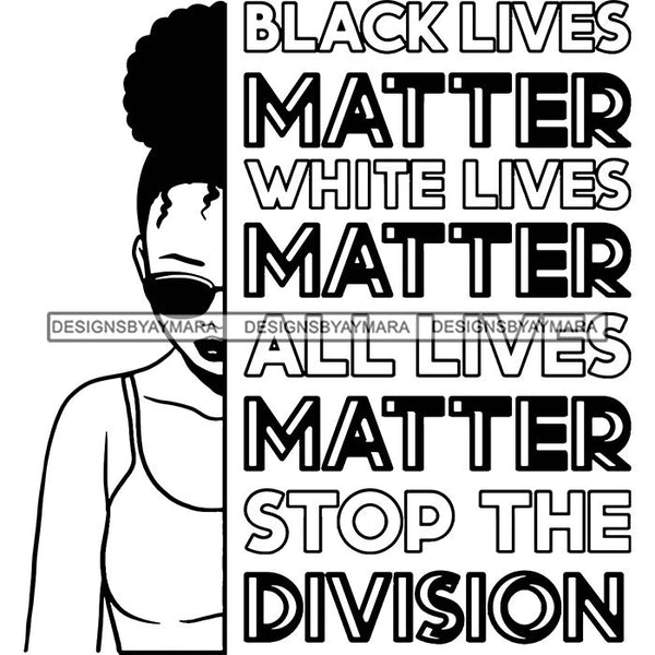 Black Lives Matter Humanity Social Protest Justice Racism Movement SVG PNG JPG Vector Cutting Files