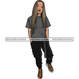 Pretty Woman Summer Fashion Dope Outfits Boss Lady Glamour New Trending .SVG Cut Files