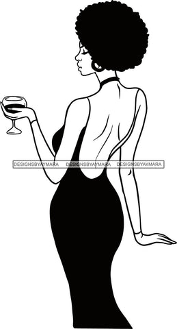 Woman Drinking Wine Relax Chilling Free Stress Feeling Fine Like a Red Wine Alcohol Drinker SVG Cutting Files For Silhouette Cricut and More!