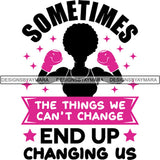 Strong Afro Woman SVG Cancer Survivor Cutting Files For Silhouette Cricut and More