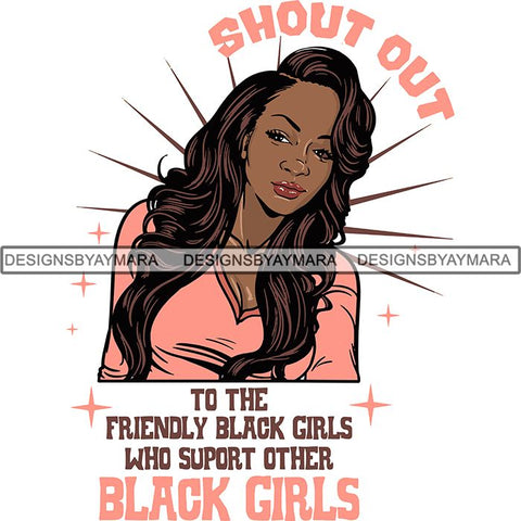 Afro Independent Successful Woman SVG Cutting Files For Silhouette Cricut and More