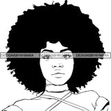 Afro Latina Woman SVG Cutting Files For Silhouette Cricut and More