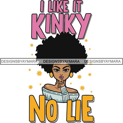 Afro Melanin Popping Lola Kinky Hair God Quotes SVG Cutting Files For Silhouette Cricut and More