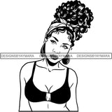 Afro Melanin Popping Nubian Queen SVG Cutting Files For Silhouette Cricut and More