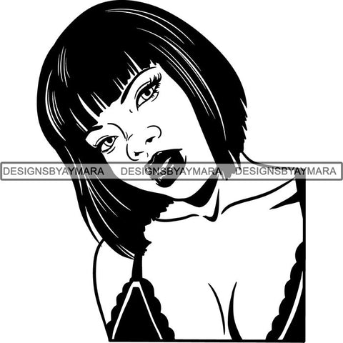 Afro Independent Successful Woman SVG Cutting Files For Silhouette Cricut and More