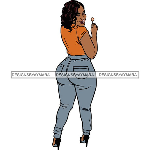 BBW Thick Thigh Woman Sassy Exotic Curvy Big Bone Goddess .SVG Cutting Files For Silhouette and Cricut and More!
