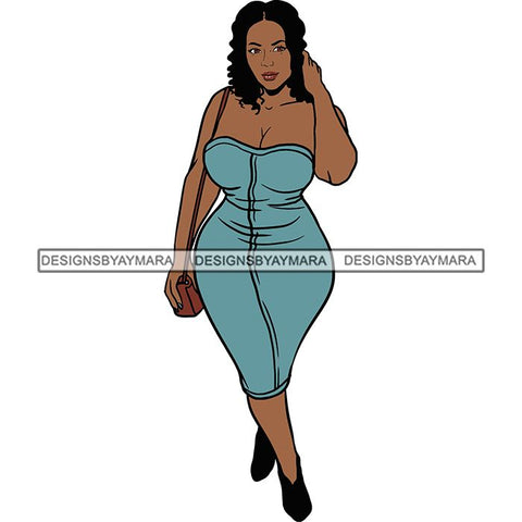 BBW Thick Thigh Woman Sassy Exotic Curvy Big Bone Goddess .SVG Cutting Files For Silhouette and Cricut and More!