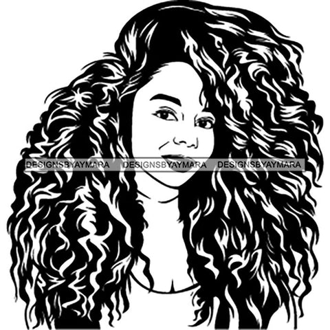 Afro Lady Black Goddess Melanin Dark Latina Morena SVG Files For Cutting and More!