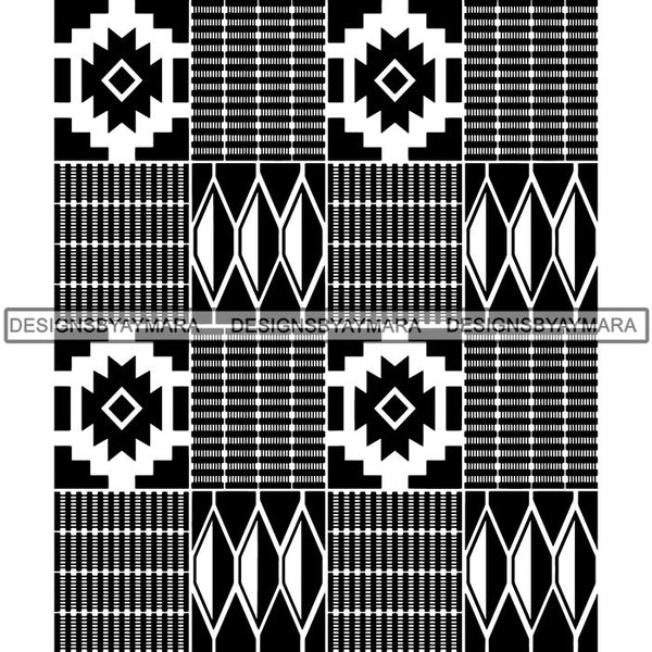 Kente African Pattern African American Culture SVG Cutting Files For Cricut and Silhouette