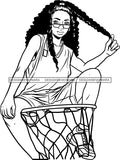 Ghetto Woman Face American Gangster Urban Swag Hip Hop Girl .SVG Cutting Files For Silhouette Cricut and More!