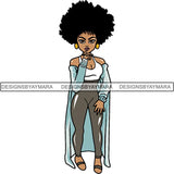 Afro Lola Boss Lady Quotes SVG Cutting Files For Silhouette Cricut and More