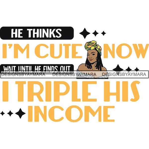 Boss Lady Afro Melanin Successful Black Woman Quotes SVG Cutting Files For Silhouette Cricut and More