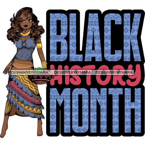 Afro Lola Black History Month Quotes .SVG Clipart Vector Cutting Files For Circuit Silhouette Cricut and More!