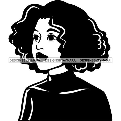 Afro African American Lady Woman Classy Nubian SVG Cutting Files