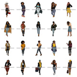 Bundle 20 Fashion Diva Glamour Afro Classy Sexy Lady SVG PNG JPG Vector Files For Cutting and More
