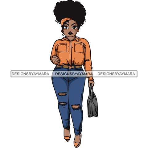 Lola Afro Beautiful Black Proud Woman .SVG Cutting Files For Silhouette and Cricut and More!