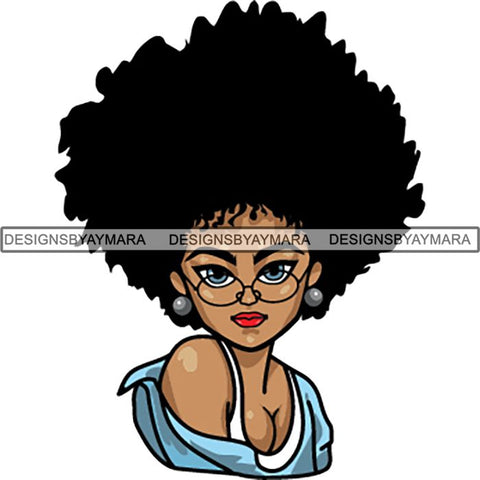 Afro Melanin Popping Lola Kinky Hair God Quotes SVG Cutting Files For Silhouette Cricut and More