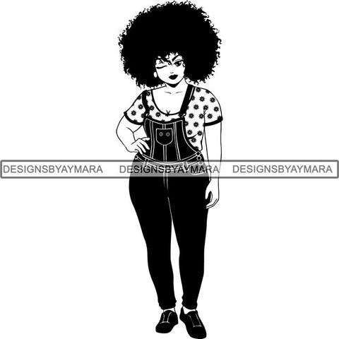 Afro Lola Boss Lady Quotes SVG Cutting Files For Silhouette Cricut and More
