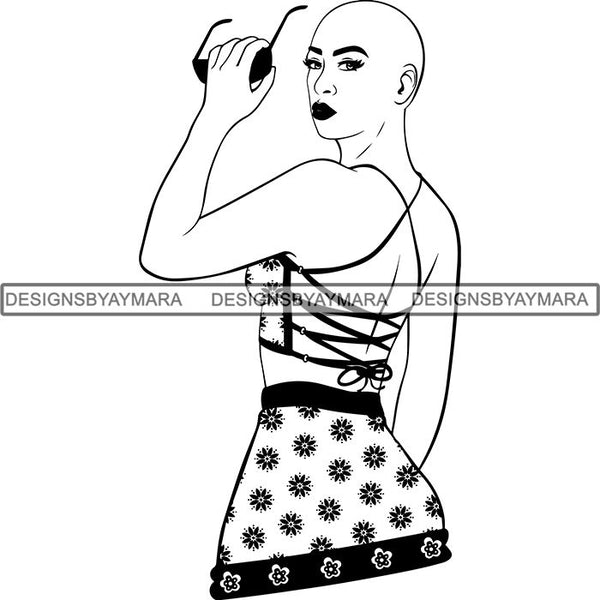 Afro Latina Woman SVG Cutting Files For Silhouette Cricut and More
