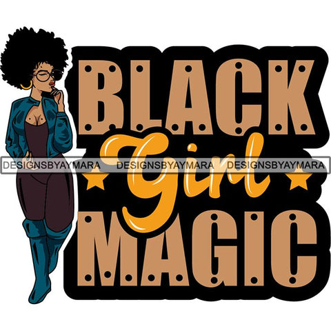 Afro Lola Boss Lady Quotes SVG Cutting Files For Silhouette Cricut and More