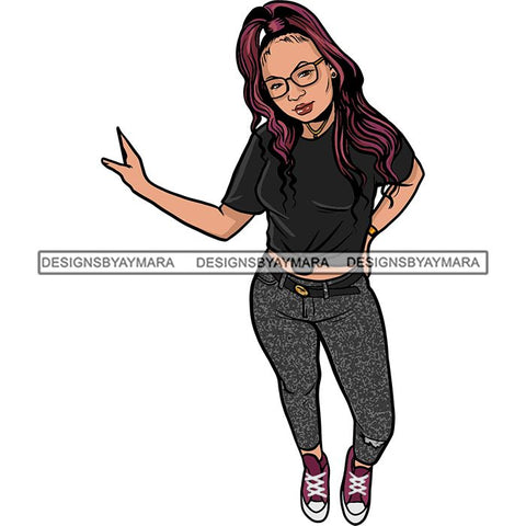 Pretty Woman Summer Fashion Dope Outfits Boss Lady Glamour New Trending .SVG Cut Files