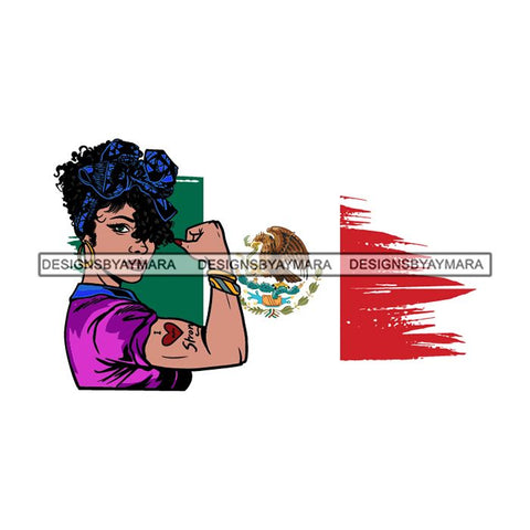 Mexico Country Afro Diva Proud Roots Pretty Woman Fashion .SVG Cutting Files For Silhouette and Cricut and More!
