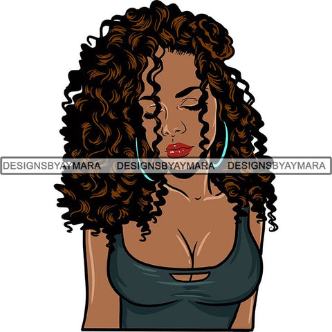 Afro Melanin Popping Nubian Queen SVG Cutting Files For Silhouette Cricut and More