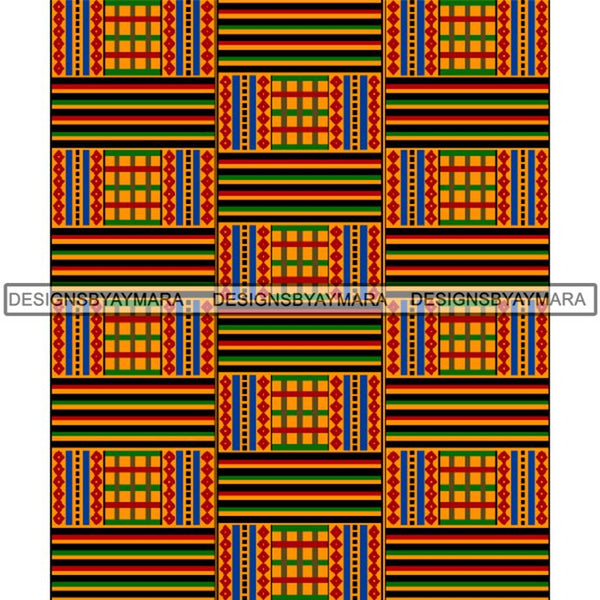 Kente African Pattern African American Culture PNG Print Files Not For Cutting