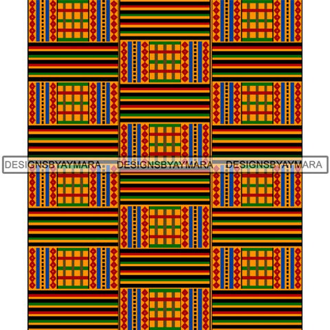 Kente African Pattern African American Culture PNG Print Files Not For Cutting